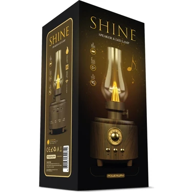 Powerway Shine USB Girişli Otantik Gece Lambası Taşınabilir Nostalji Bluetooth