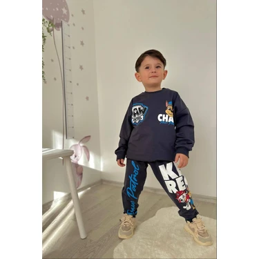 Sacro Kids Paw Patrol Desenli Eşofman-Sweatshirt 2 Iplik Mevsimlik Erkek Çocuk