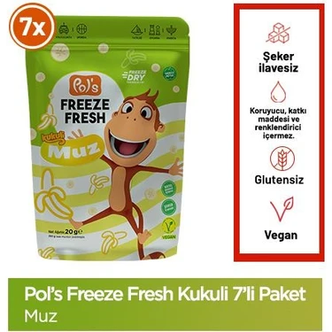 Pol's Freeze Fresh Kukuli Muz 20 G x 7