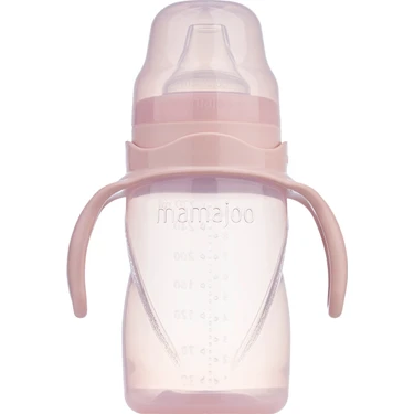 Mamajoo Antikolik Akıtmaz Alıştırma Bardağı 270 ml Powder Pink, 9
