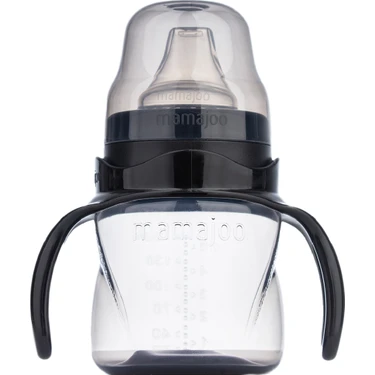 Mamajoo Antikolik Akıtmaz Alıştırma Bardağı 160 ml Black, 6