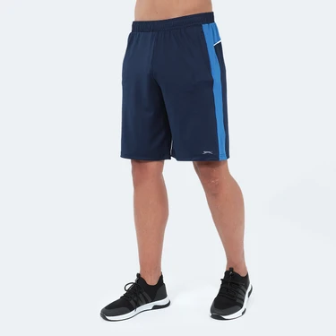 Lacivert Slazenger RAGUEL Erkek Şort 2XL Cepli Fıtness Konforlu Günlük