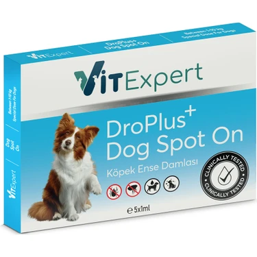 Vitexpert Droplus Köpek Damlası Pire Dış Parazit Bit Kene Deri Bakımı Için Bitkisel Damla 1-10 kg 5