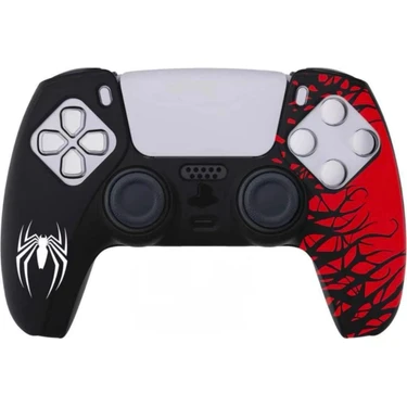 CRK Tech Ps5 Dualsense Spiderman Desenli Gamepad Uyumlu Slikon Kılıf