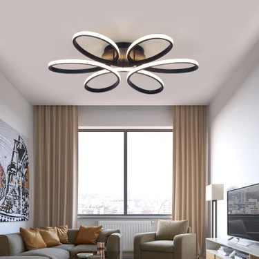 Minel Dekor LED Lıghtıng Minel Dekor Papatya Model LED 50CM, Tavan Lambası, Modern Aydınlatma,