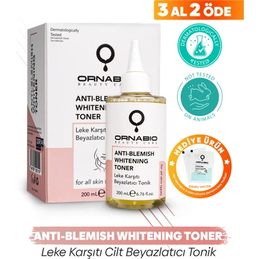 Ornabio Leke Karşıtı Cilt Beyazlatıcı Tonik Glycolic 200