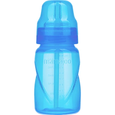 Mamajoo Antikolik Akıtmaz Pipetli Bardak 270 ml Mavi, 12