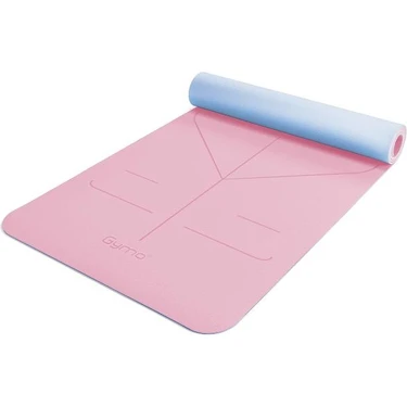 Gymo 6 mm Kalınlıkta Pembe Yoga Matı Pilates Minderi 183 x 61 cm Taşıma Çantası