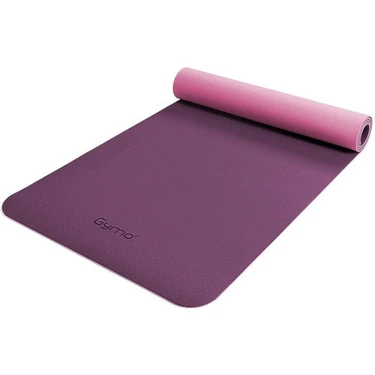 Gymo Ekolojik 6mm TPE Pilates Matı Mor Renkli Taşınabilir Yoga