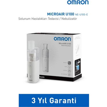 OMRON Microair U100 Sessiz ve Taşınabilir Nebulizatör Mavi Renk 360° Kullanım ve Yüksek