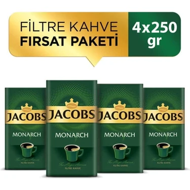 Jacobs Monarch Filtre Kahve 250 gr x 4