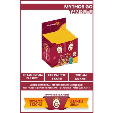 Mythos Cards Galatasaray - Mythos Go Futbolcu Kartları 2024/25 - Tam