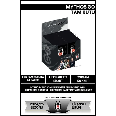 Mythos Cards Beşiktaş - Mythos Go Futbolcu Kartları 2024/25 - Tam