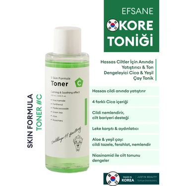 Village 11 Factory C Skin Formula Tonik - Yatıştırıcı Cica Tonik 250