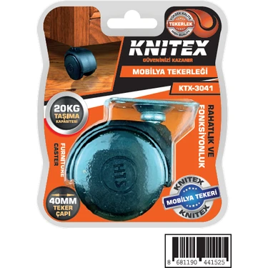 Knitex 3041 Plastik Küçük Tablalı Teker Fiyatı - Taksit Seçenekleri