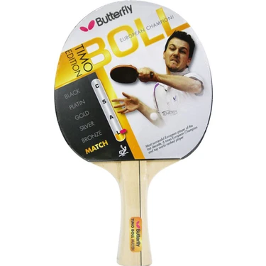 Butterfly Timo Boll Match Unisex Masa Tenisi Raketi Kırmızı /