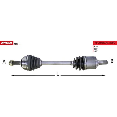 Mga 70734 Aks Komple Sağ Honda Accord 98-02 Manuel-Otomatik Fiyatı