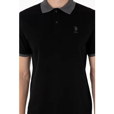 U.S. Polo Assn. Erkek Siyah Tişört Basic