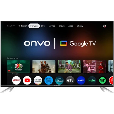 Onvo 55OVF9001UQ 55’’ 140 Ekran Uydu Alıcılı 4K Ultra HD QLED Google Smart