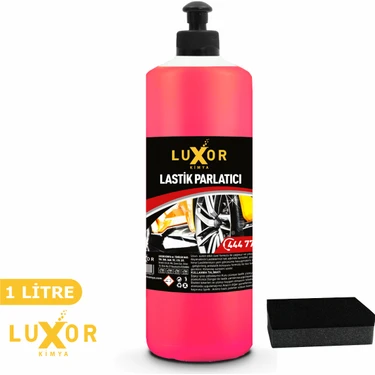 Luxor Kimya Lastik Parlatıcı 1 L Antistatik Koruma Parlak Siyah Etki Tüm Araç Tiplerine