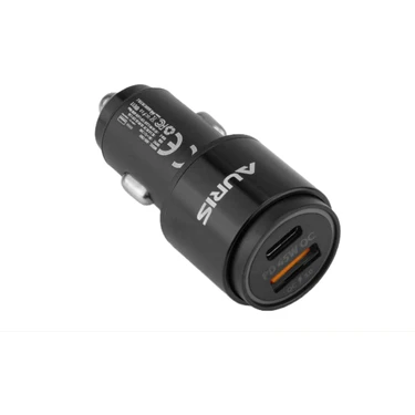 45 Watt Araç Şarj Cihazı Oto Çakmaklık Şarjı USB Pd Hızlı Şarj Qc 3.0 USB + USB C 2 Port Araç Şarjı