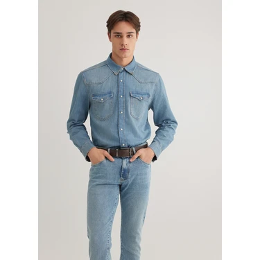 Mavi Robert Classic Denim Western Açık Mavi Jean