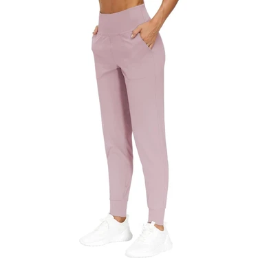 Ghassy Co. Kadın Yüksek Bel Yoga Koşu Egzersiz Joggers Hafif Eşofman