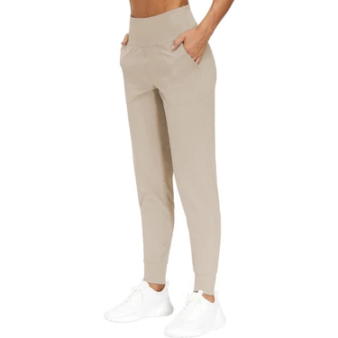 Ghassy Co. Kadın Yüksek Bel Yoga Koşu Egzersiz Joggers Hafif Eşofman