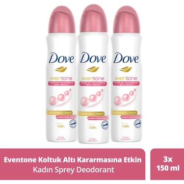 Dove Kadın Sprey Deodorant Even Tone Koltuk Altı Kararmasına Etkin Bakım 150 Ml