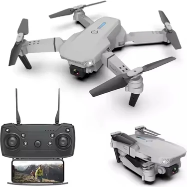 E88 4K Hd Çift Kameralı Drone App Kontrol Wifi Li