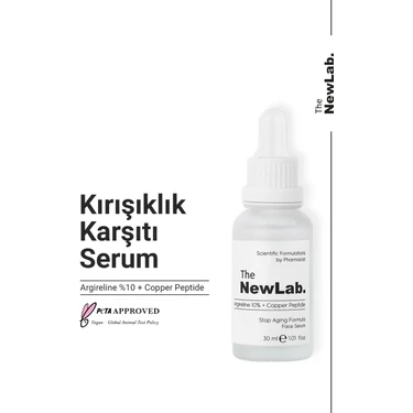 The NewLab. Kırışıklık Karşıtı 10% Argireline Serum + Copper