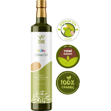 ZENDE Baby - Bebek Zeytinyağı 250 ml | Soğuk Sıkım Natürel Sızma zeytinyağı | %100 Doğal