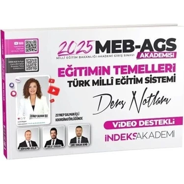 İndeks Akademi Yayıncılık 2025 Meb Ags Akademisi Eğitimin Temelleri ve Türk Milli Eğitim Sistemi