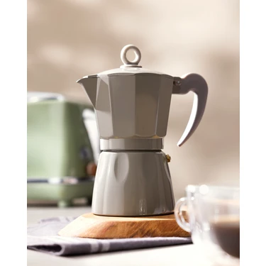 Madame Coco Tara Moka Pot - Bej - 300