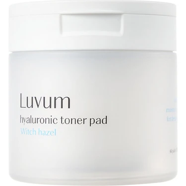 Hyalüronik Asit ve Cadı Fındığı Içeren Nemlendirici Tonikli Ped Luvum Toner Pad 60