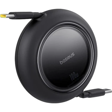Baseus FREE2PULL Mini Kablo Usb-C 100W - Siyah 1.5m Cluster