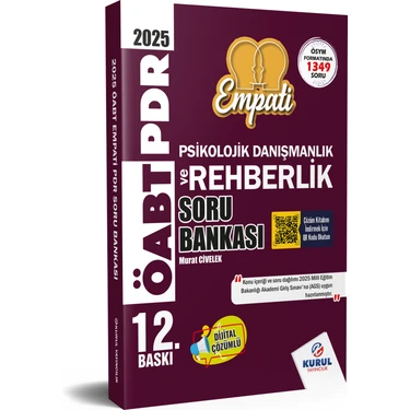 2024 ÖABT Empati Psikolojik Danışmanlık ve Rehberlik Tamamı Çözümlü Soru Kitabı Murat