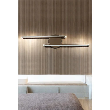 Legacy Sare Aplik Modern Tasarım Kahverengi Gün Işığı Ledli Banyo - Mutfak - Salon LED Duvar