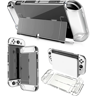 Mocho Nintendo Switch Için Uygun Oled Kristal Koruyucu Kılıf Hard Case (Yurt