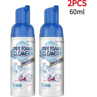 Zhuxi Shop B 2 Adet 60ML Boru Köpük Temizleyici Tıkanıklık Giderici Mutfak Lavabo Kokusuz Gider