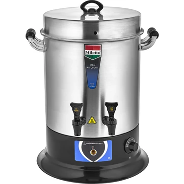 Miletto 250 Bardak Profesyonel Sanayi Tipi Paslanmaz Çelik Çay Makinesi 22 Lt -