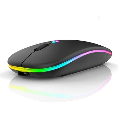 Kablosuz Mouse Wireless 2.4g Bluetooth Sessiz Şarj Edilebilir Ergonomik