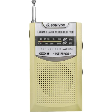 Sonıvox VS-R106 Gold Renk Cep Tipi Analog Fm