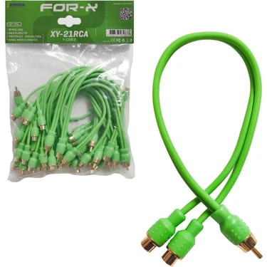 For-x XY-21RCA Anfi Y Kablo 1 Erkek 2 Dişi