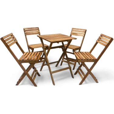 Zingal Design 4 1 Balkon Bahçe Mutfak Masa Sandalye Bistro Set