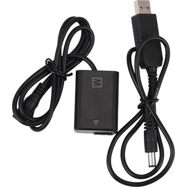 Sunshinee NP-FW50 Kukla Pil ve Dc Güç Bankası (5V 2A) USB Adaptörü A7R, A7, A7S, A7S Ii, A5000,