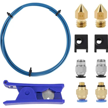 Sunshinee Premium Xs Bowden Boru, Ptfe Boru Kesici, Pnömatik Bağlantı Parçaları ve Mk8 Çorap ve