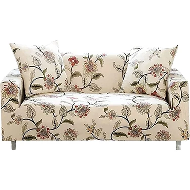 Baskılı Kanepe Örtüsü Streç Kanepe Örtüsü Kanepe Slipcovers 2 Yastık Kılıfı ile Ev Için-Loveseat