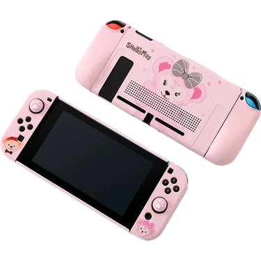 Toyar Nintendo Switch Pembe Ayı Koruyucu Kılıf (Yurt