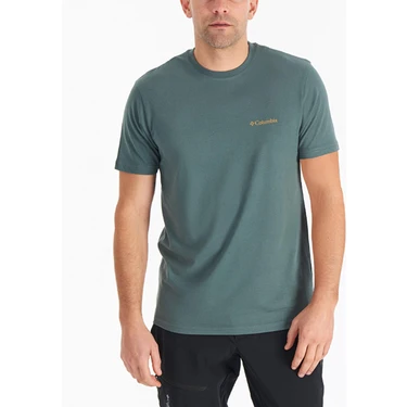 Columbia Csc M Basic Sm Logo Brushed Ss Erkek T-Shirt